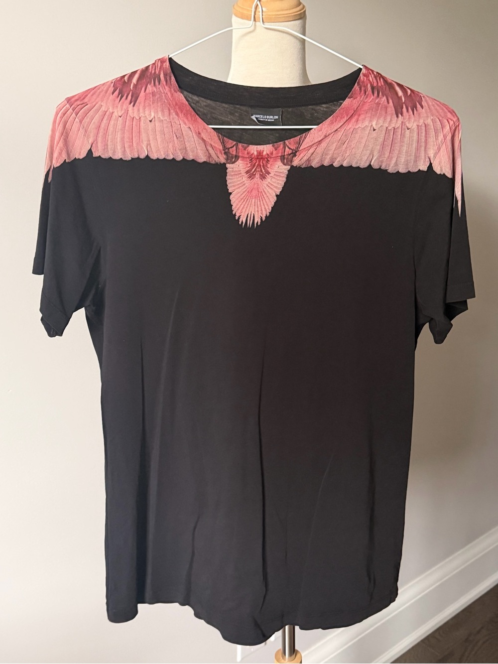 Marcelo Burlon County of Milan Pink Wings T-Shirt | Black | Size M